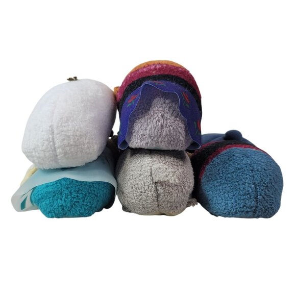 Disney Mini Plush 3.5" Frozen Elsa Anna Sven Olaf Kristoff Lot of 5 Tsum Tsum - Picture 3 of 8